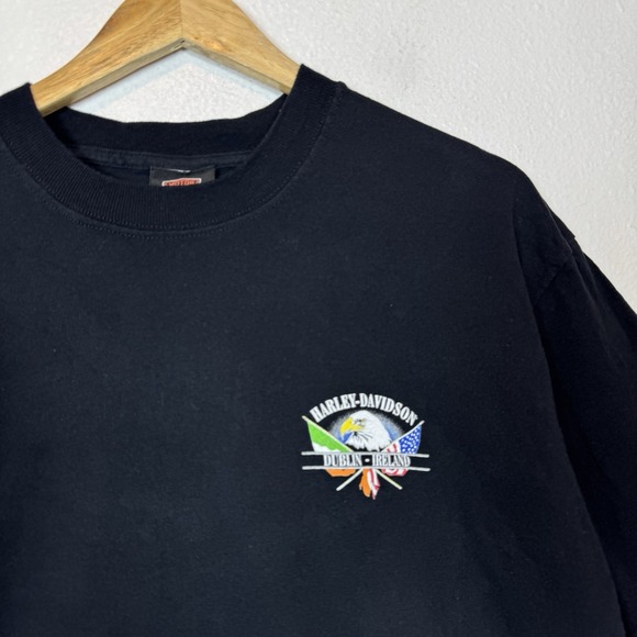 Vintage Harley Davidson Shirt Men's Large Dublin Ireland Motorcycle Tee Shirt - Picture 8 of 11
